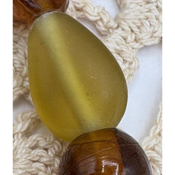 Gorgeous Vintage MCM Double Strand Art Glass Necklace - Picture 11 of 11